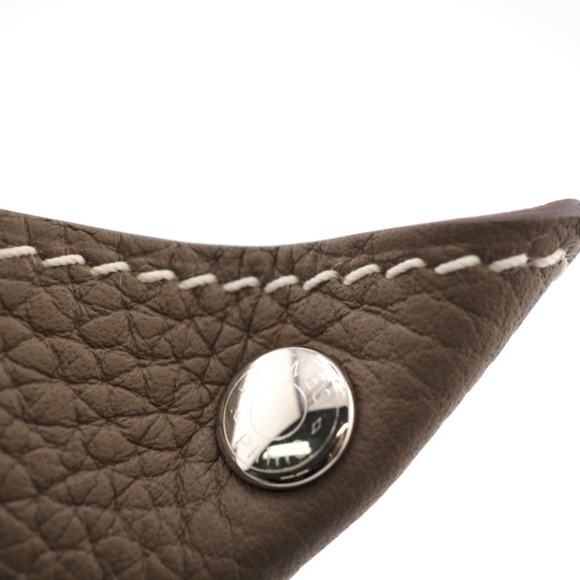 HERMES/Hermes Vidopoche Accessory Case Meads Other Accessories Khaki Ladies - Picture 5 of 12